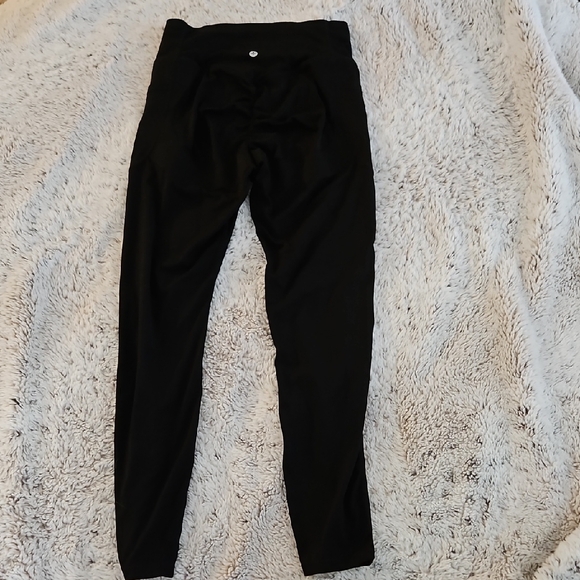 HALARA Black High Waist Cinched 7/8 Leggings - Picture 5 of 6